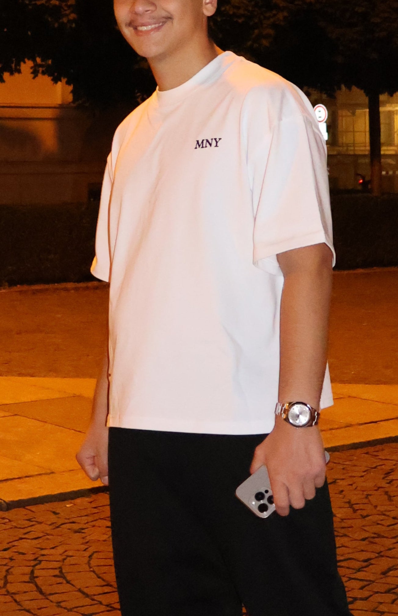 MNY Tee Oversized White