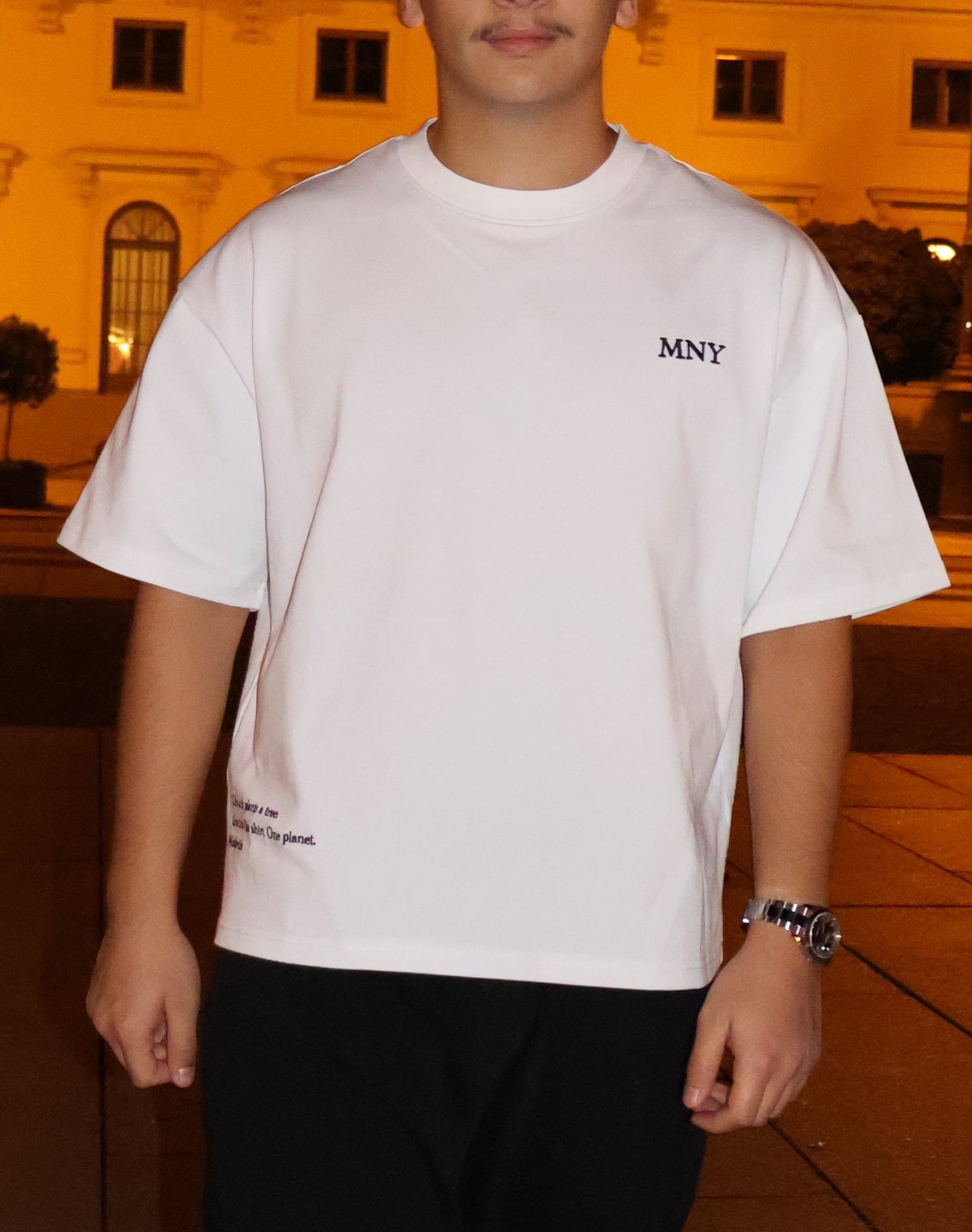 MNY Tee Oversized White